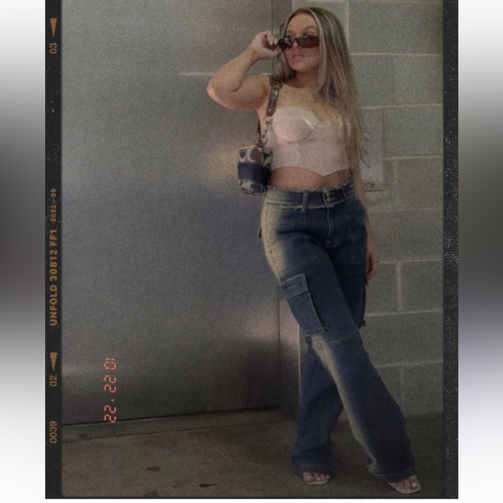 Stylish Denim Cargo Jeans